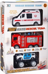 redningsteam – sæt med 3 køretøjer