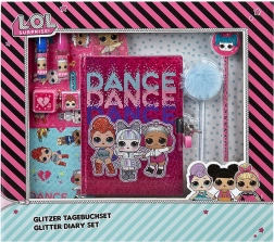 Dagbogssæt med glitter LOL Surprise