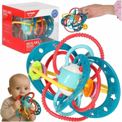 Sanse-bidering–rangle til baby, turkis