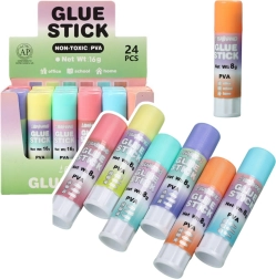 Pastelfarvet skole- og kontorlimstift 8 g