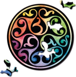 Curiosi runde mini-puslespil Picoli – Knap, 33 brikker