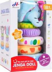 Blød stabelpyramide med elefant til de mindste