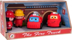 Brandmandssæt med køretøjer til børn