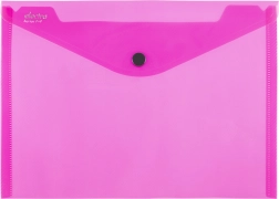 Dokumentmappe med trykknap A5 Electra pink