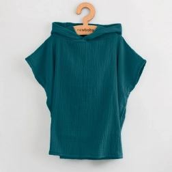 Børne muslinponcho NEW BABY Feeling ocean XS 35 cm