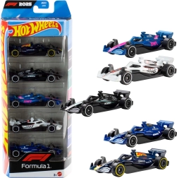 Hot Wheels Formel 1-sæt med modelbiler i skala 1:64 – 5 stk.