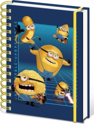 Spiralblok A5 2024 med Minions motiv