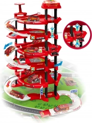 XXL Brandstationsgarage - 5 niveauer + legeunderlag, 82 dele