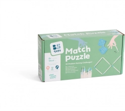 Træbaseret tændstik-gåde – logisk spil for børn fra 8 år