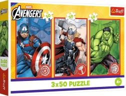 Puslespil 3x50 Disney Marvel The Avengers – din helt