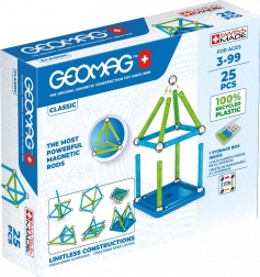 Magnetisk byggesæt GEOMAG classic recycled – 25 dele