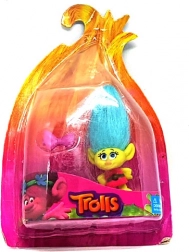 TROLLS-figur med langt hår 8 cm