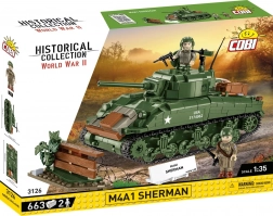 Byggesæt af M4A1 Sherman tank 1:35 – 663 dele