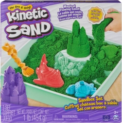 Kinetic Sand – grøn bord-sandsæt med bakke