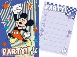 Sæt festinvitationer med kuverter MICKEY MOUSE (5+5)