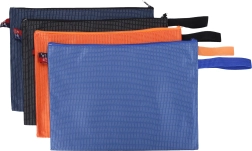 Funktionel mappe med lynlås