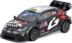 BBurago metalmodel 1:43 Toyota GR Yaris Rally1 Hybrid nr. 33 Evans i gaveæske