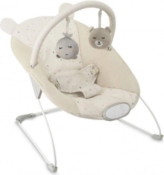 Vibrerende liggestol med melodier MoMi Glossy – beige