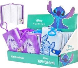 Mini notesbog DISNEY Lilo & Stitch med plysset overflade og vedhæng
