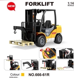 Legetøjs-gaffeltruck 1:14 med lys og lyd