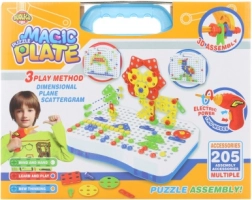 Skruemontagesæt med boremaskine og kuffert, 205 dele