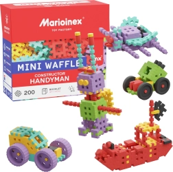 Byggesæt Mini Waffle Konstruktor Majster 200 dele Marioinex