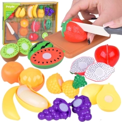 Plastfrugter til at skære med bræt og kniv – køkkensæt
