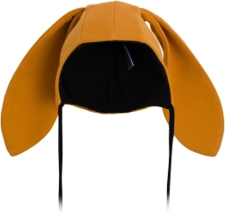 Baby bomuldshue med ører New Baby Favorite brun (9–12 måneder)