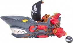 Teamsterz Piratskib med hajdesign og lille bil