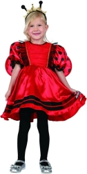 Børnekarnevalskostume mariehøne 92–104 cm