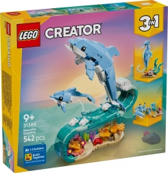 LEGO Creator 3-i-1 Havdyr: pragtfuld delfin