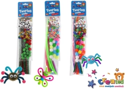 Kreativt sæt til børn – 5 typer i pose 8 × 38 cm