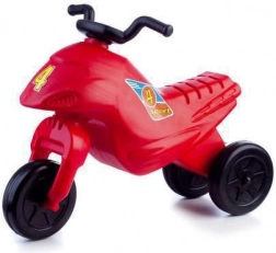 Løbecykel SUPER BIKE rød, 3 hjul, højde 44 cm
