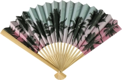 Dekorativ vifte med palmer