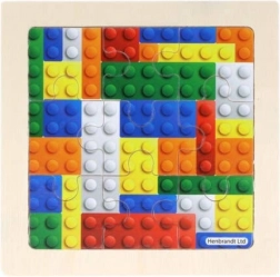 træpuslespil byggesæt 9 brikker