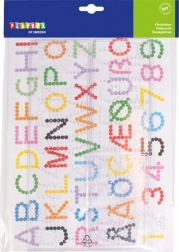 Underlag til strygeperler PLAYBOX - bogstaver og tal