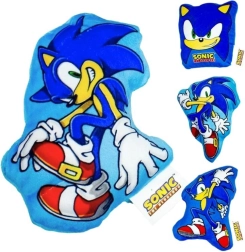Plysbetrukket pude SONIC – 4 motiver, 15 cm