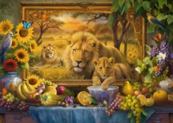 Dino puslespil løver 1000 brikker