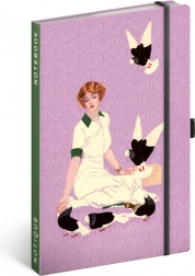 Notesbog NOTIQUE Duer af Kateřina Winterová, linjeret 13 × 21 cm