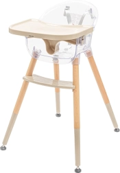 Baby Mix Ingrid højstol i træ, beige