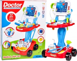 Mobil lægesæt på batterier – blå