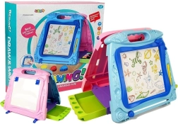 Dobbeltsidet tegnetavle til børn med magnet og tuscher