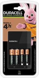 Duracell Hi-Speed oplader med 2xAA og 2xAAA batterier