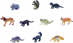 skovdyr mini zoo – sæt med 10 figurer i pose