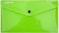 Grøn Kuvert med Trykknap