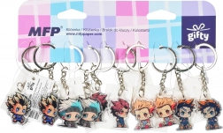 Nøglering Anime mix 10 stk