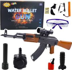 Karbiner til vandperler med tilbehør og beskyttelsesbriller