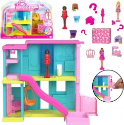 Mattel Mini Barbie Land hus med dukke, kæledyr og tilbehør