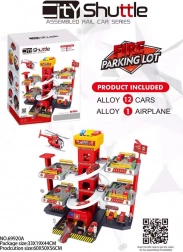 fleretagers brandparkeringsplads med elevator og tilbehør