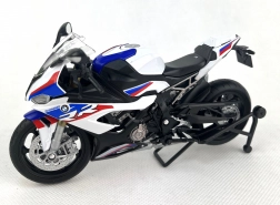 Motorcykel BMW S1000RR i skala 1:12 hvid
